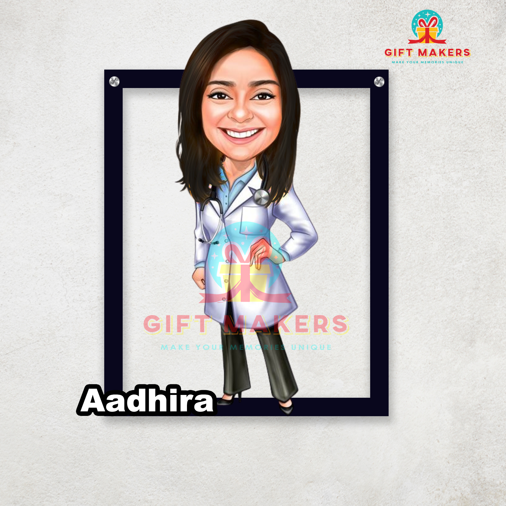 Custom Daughter Gift Wall Decor, Graduation Caricature Gifts, Corporate Gift Wall Decor, Women's Day Decor, Mother's Day Caricatures