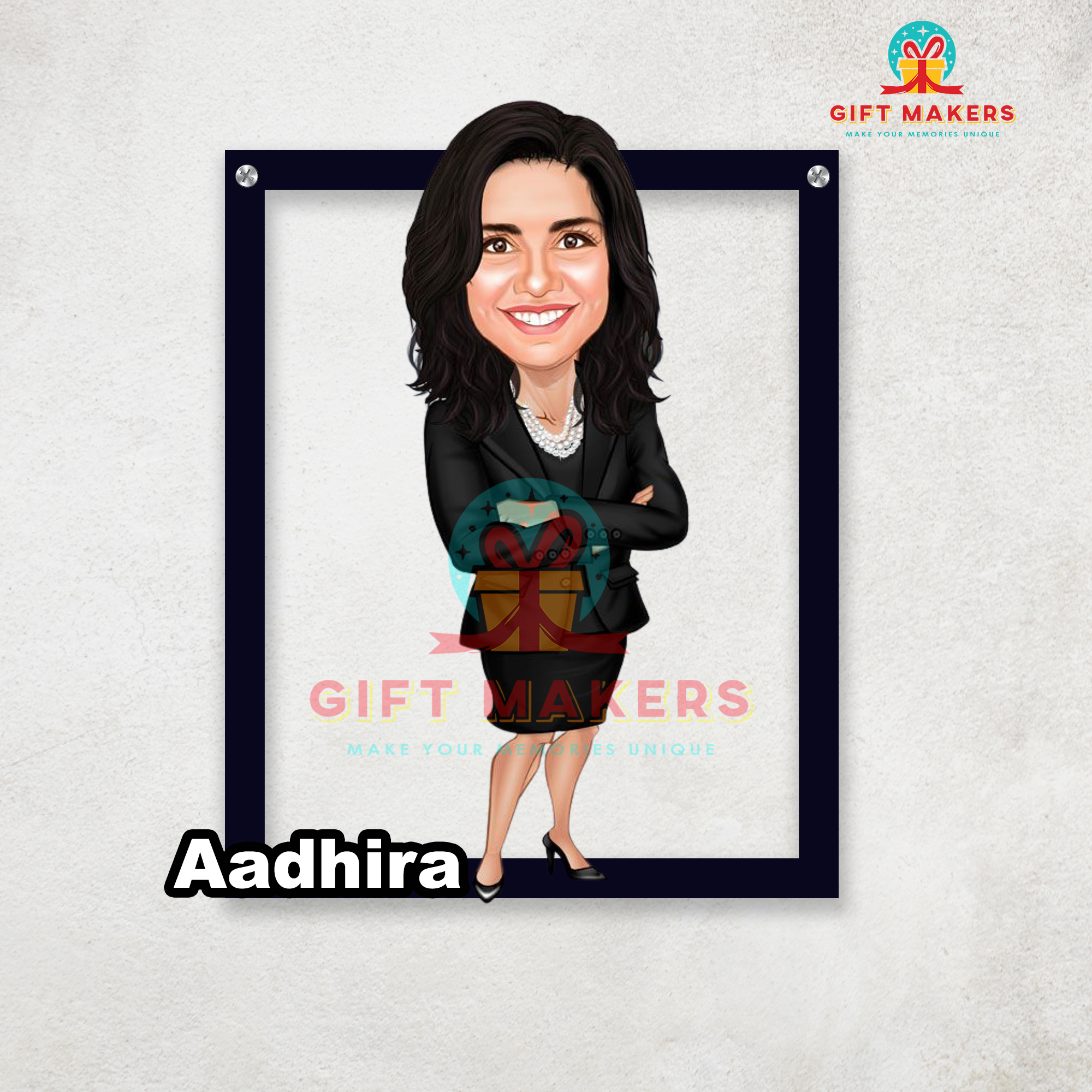 Women's Caricature Wall Decor, Business Ladies Caricature Gifts, Office Wall Decor, Women's Day Caricature, Custom Name Caricatures