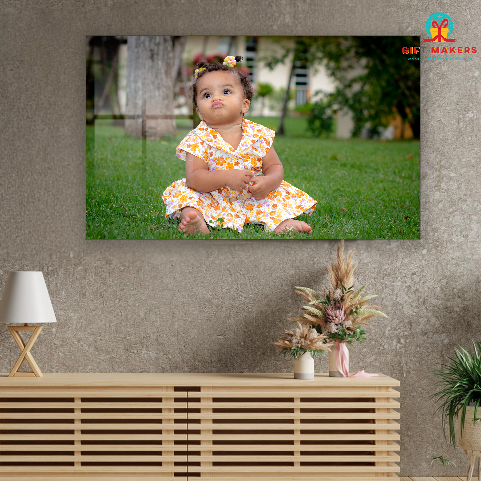 Baby Birthday Gifts, Clear Acrylic Frameless Wall Hanging Photo, Memorable Home Decor