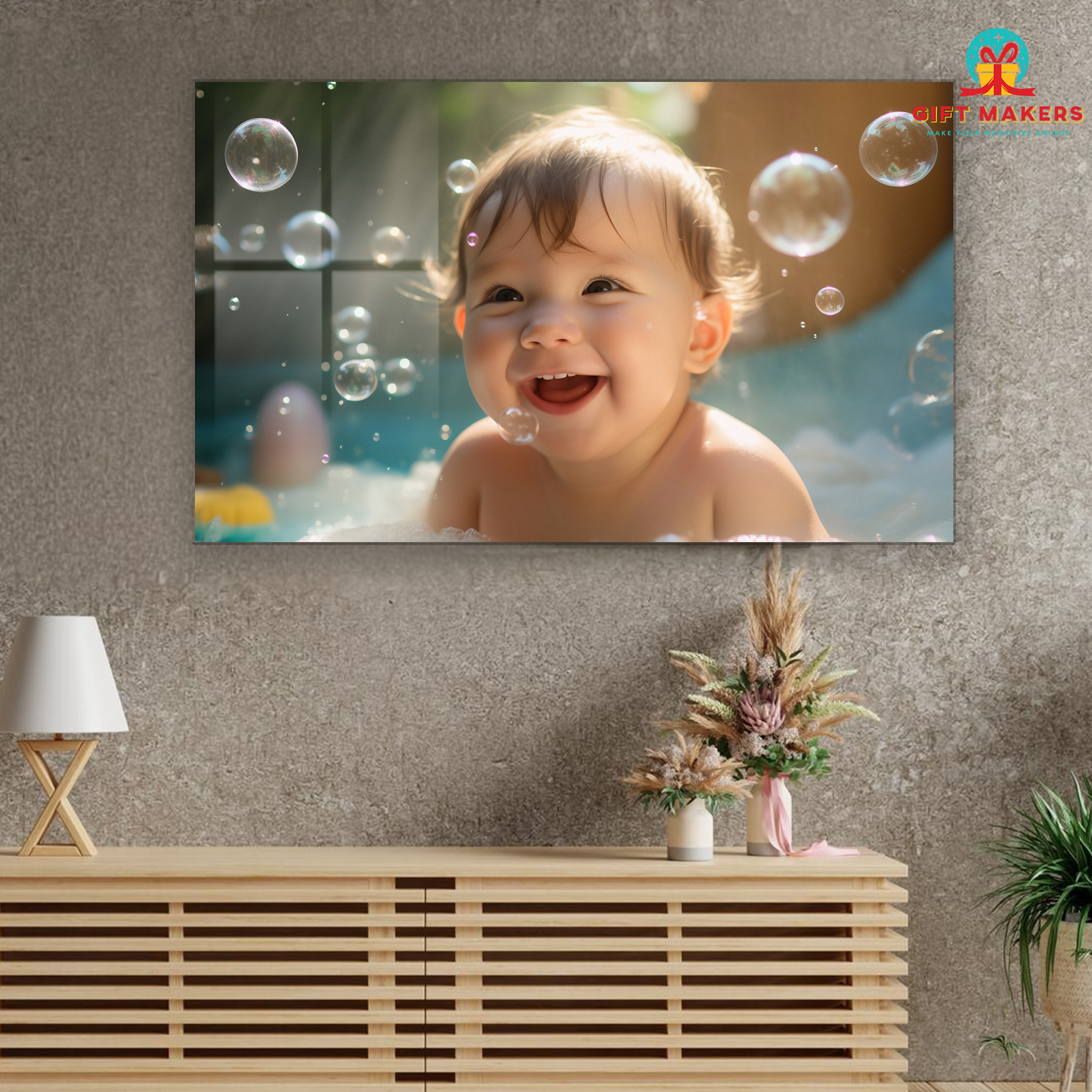 Baby Special Collection Photo Prints,  Clear Acrylic Wall Hanging Photo, High Definition Photo Wall Decor, Baby Birthday Photo Prints