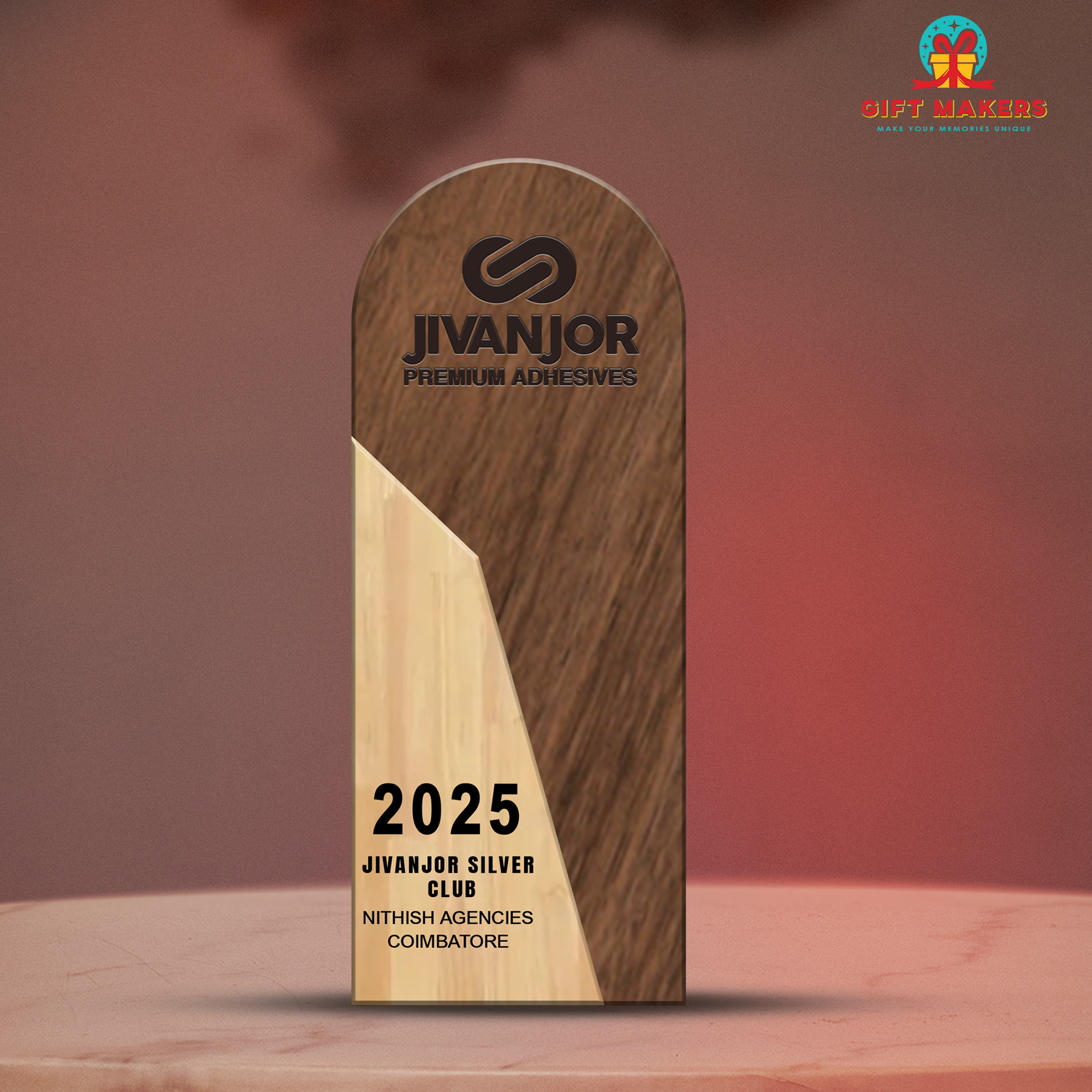 Wooden Laser Cutting awards - Different Design Trophy