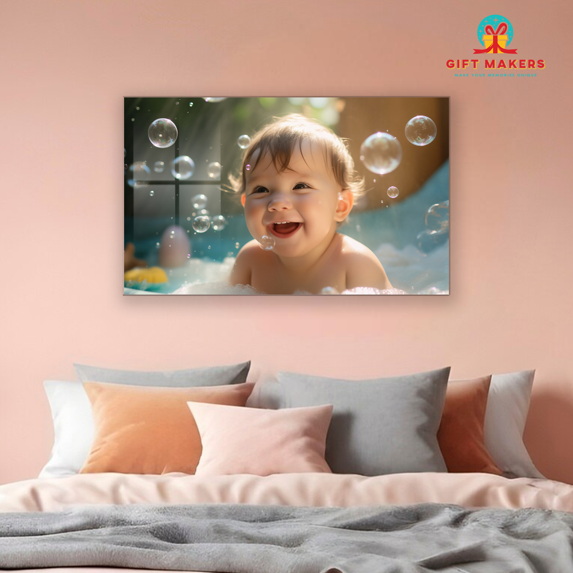 Baby Special Collection Photo Prints,  Clear Acrylic Wall Hanging Photo, High Definition Photo Wall Decor, Baby Birthday Photo Prints