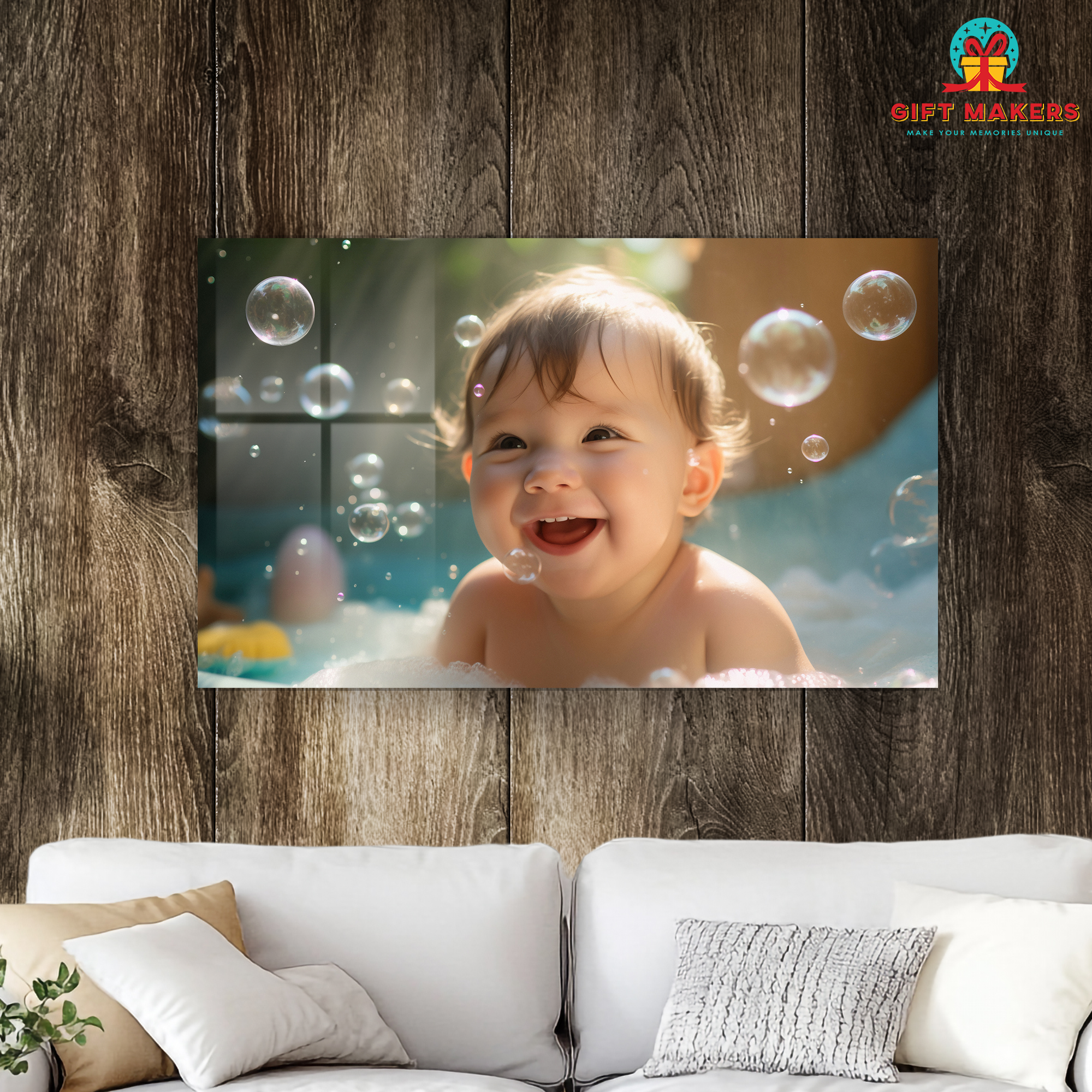 Baby Special Collection Photo Prints,  Clear Acrylic Wall Hanging Photo, High Definition Photo Wall Decor, Baby Birthday Photo Prints