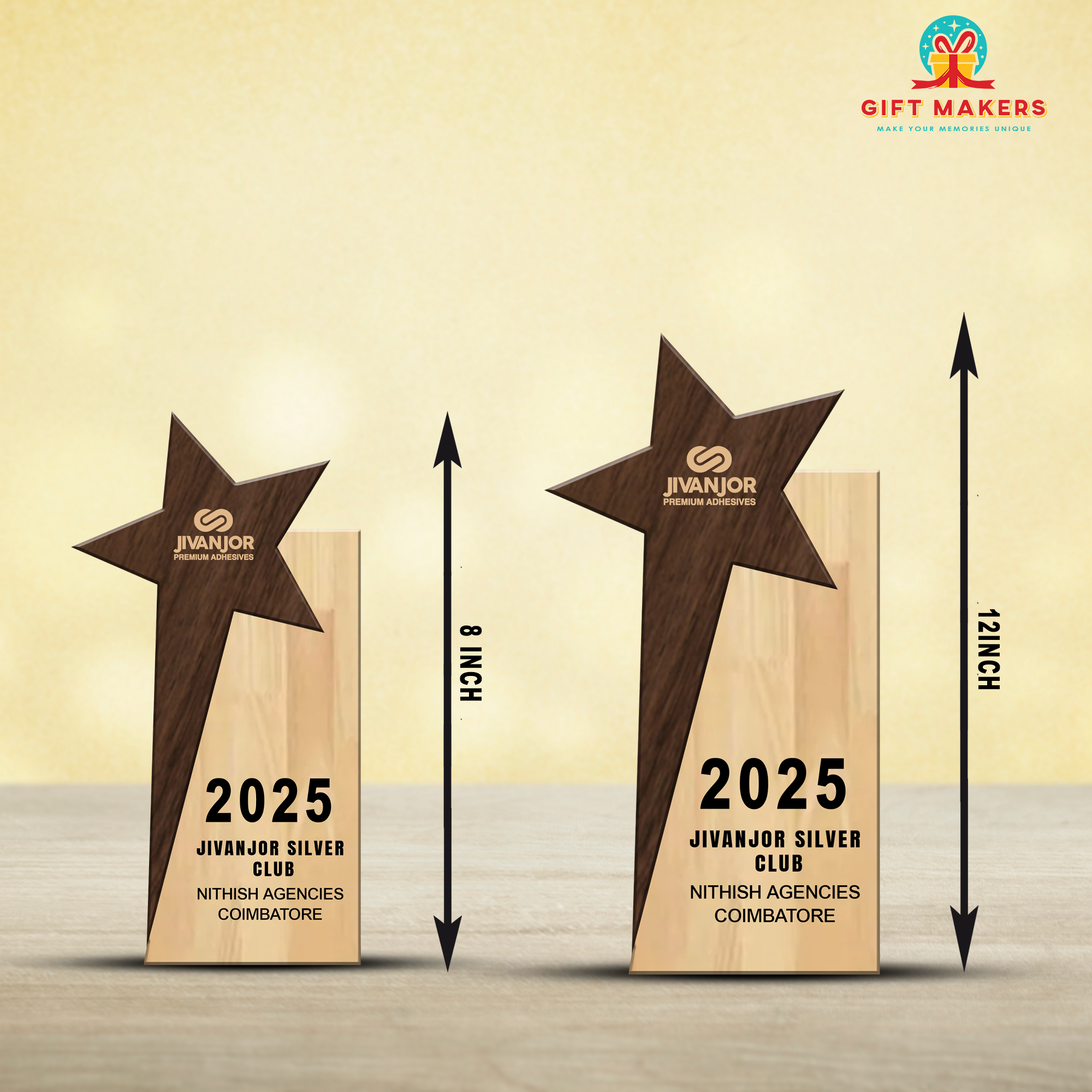 Star Award, Trophy - Corporate Trophy - Retirement Trophy