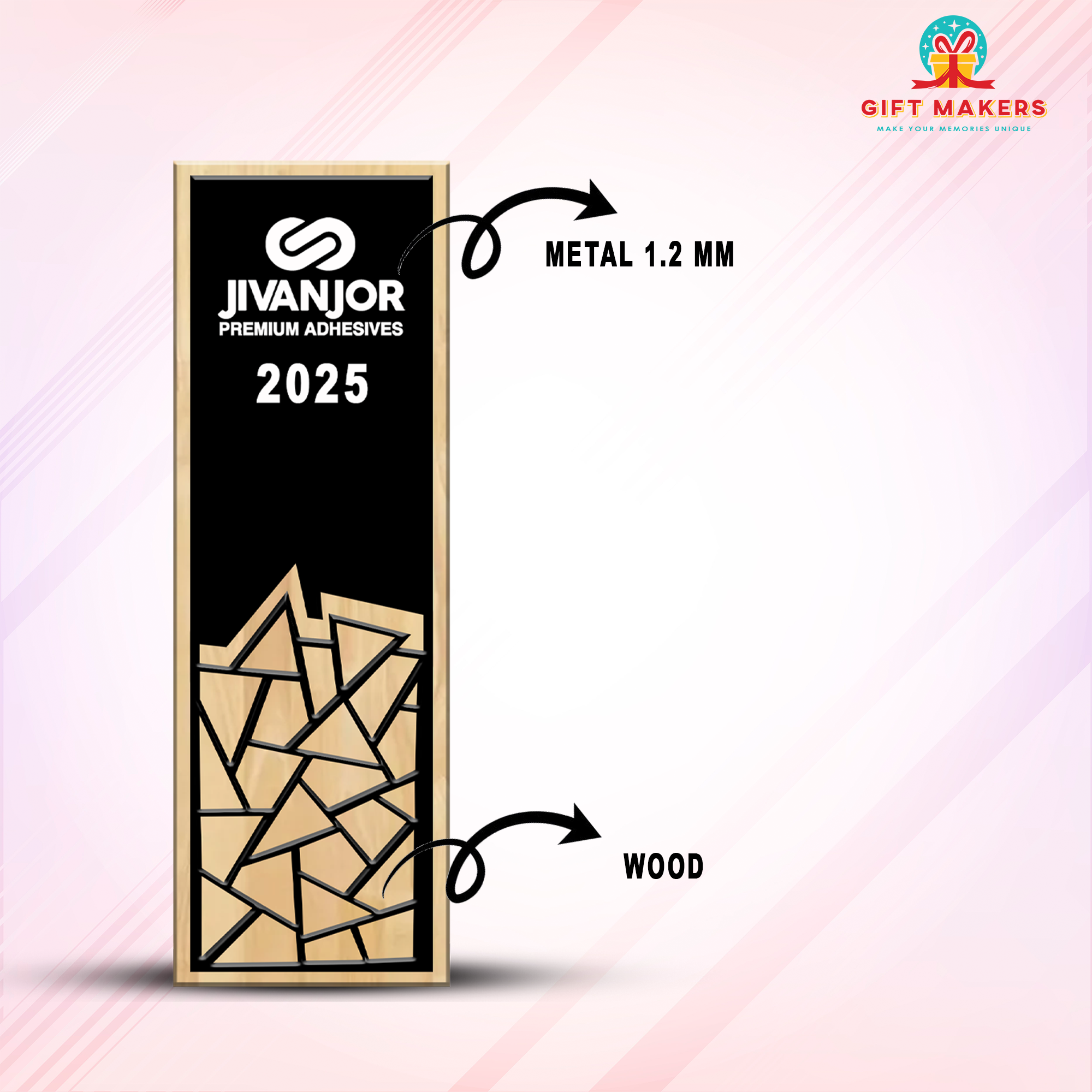 Metal Trophy - Corporate Trophy - Recognition Plaque