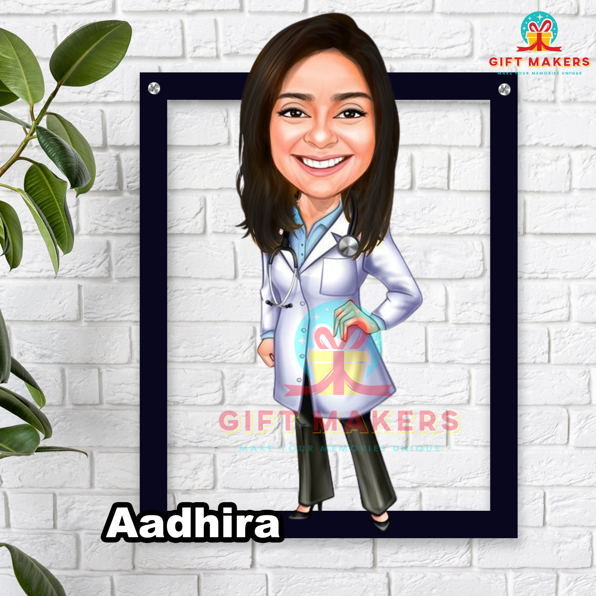 Custom Daughter Gift Wall Decor, Graduation Caricature Gifts, Corporate Gift Wall Decor, Women's Day Decor, Mother's Day Caricatures