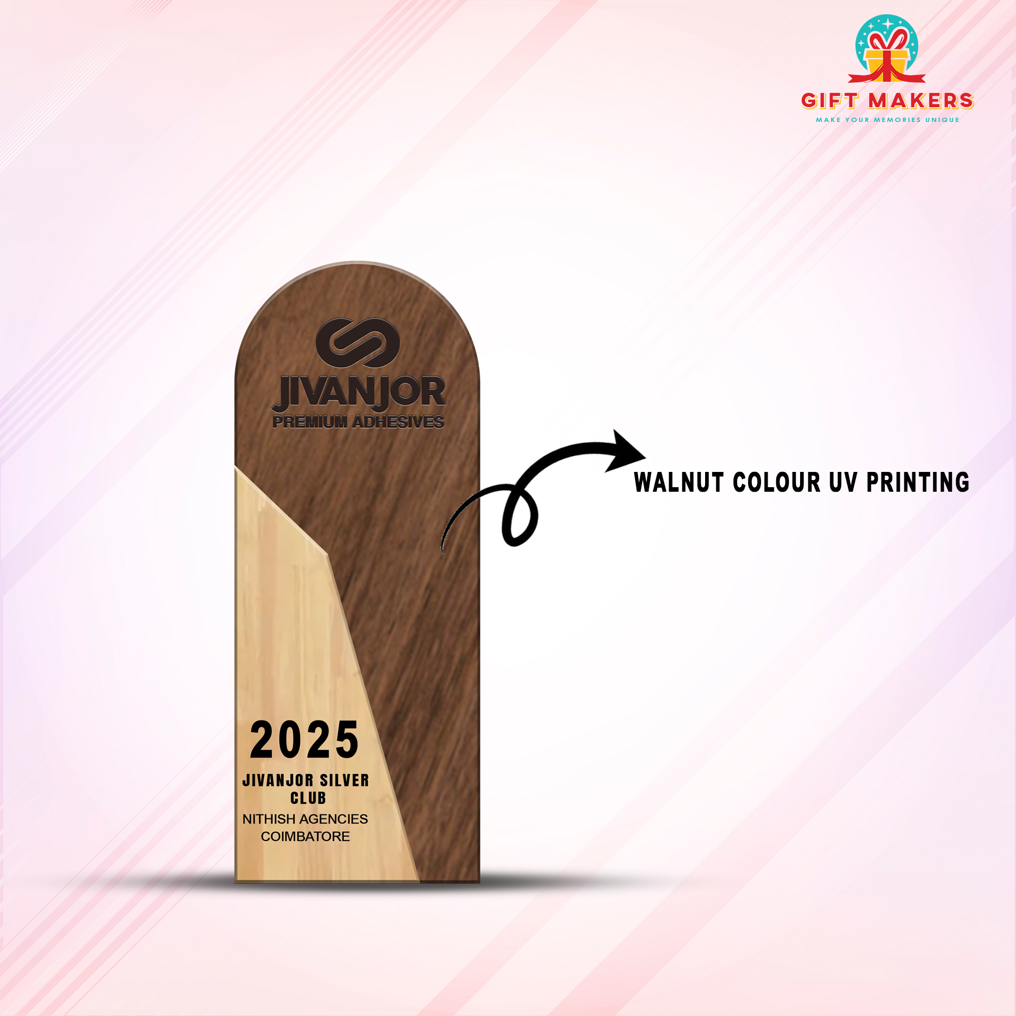 Wooden Laser Cutting awards - Different Design Trophy