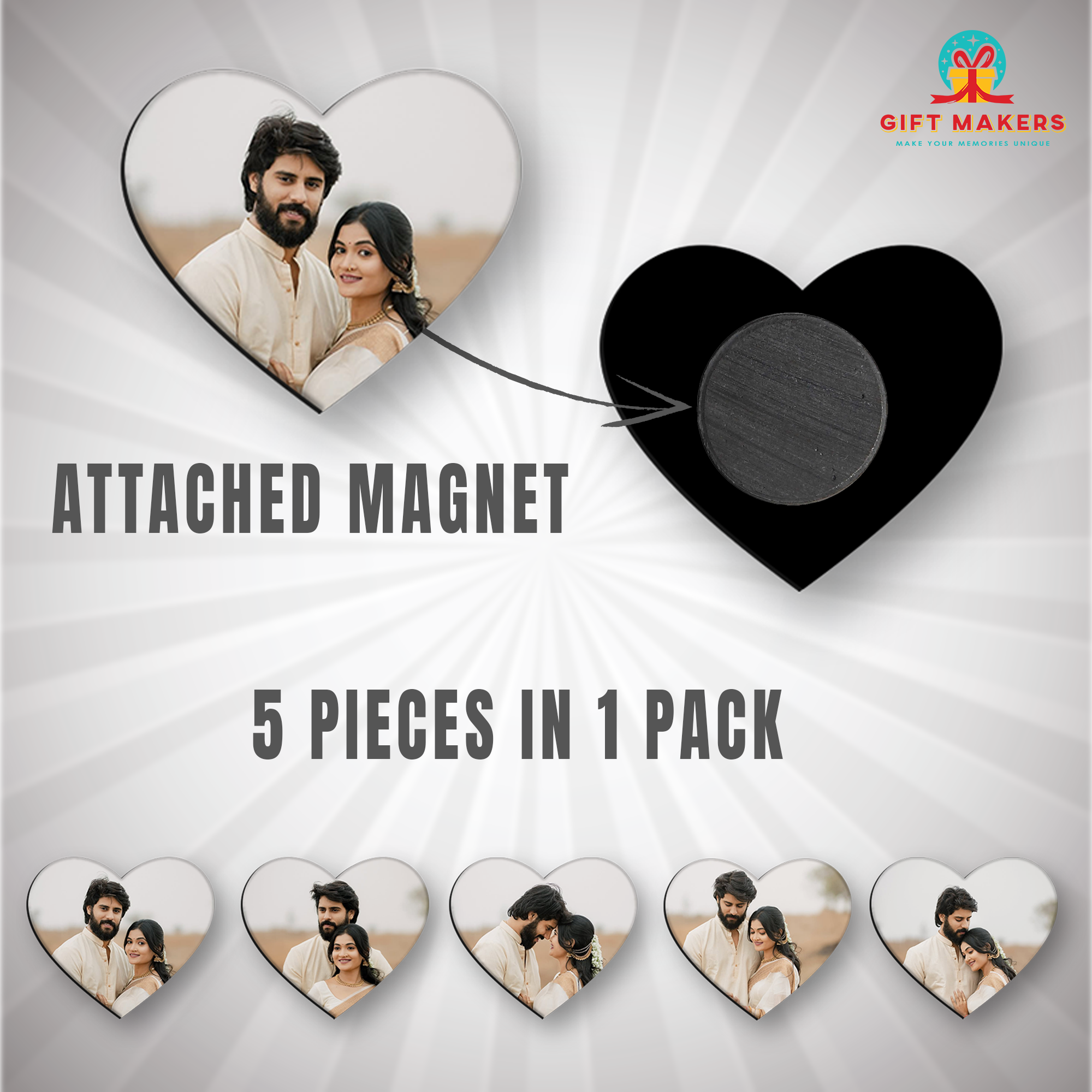 Couples Fridge Magnets, Best Moments of Husband & Wife Photo Gifts, Anniversary Gifts