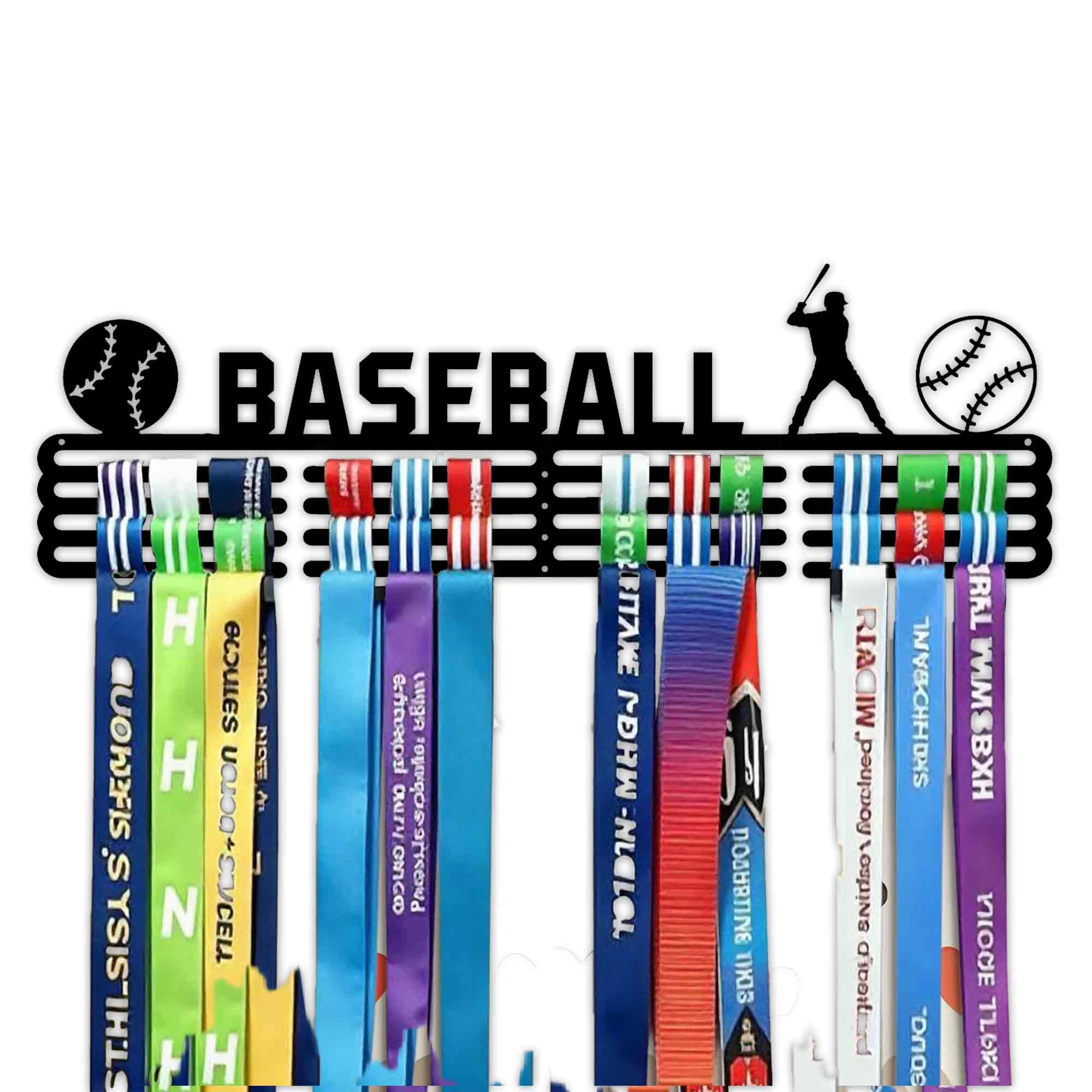 Baseball Medal Hanger – Metal Wall Mounted Medal Holder for Sports & Achievement Display