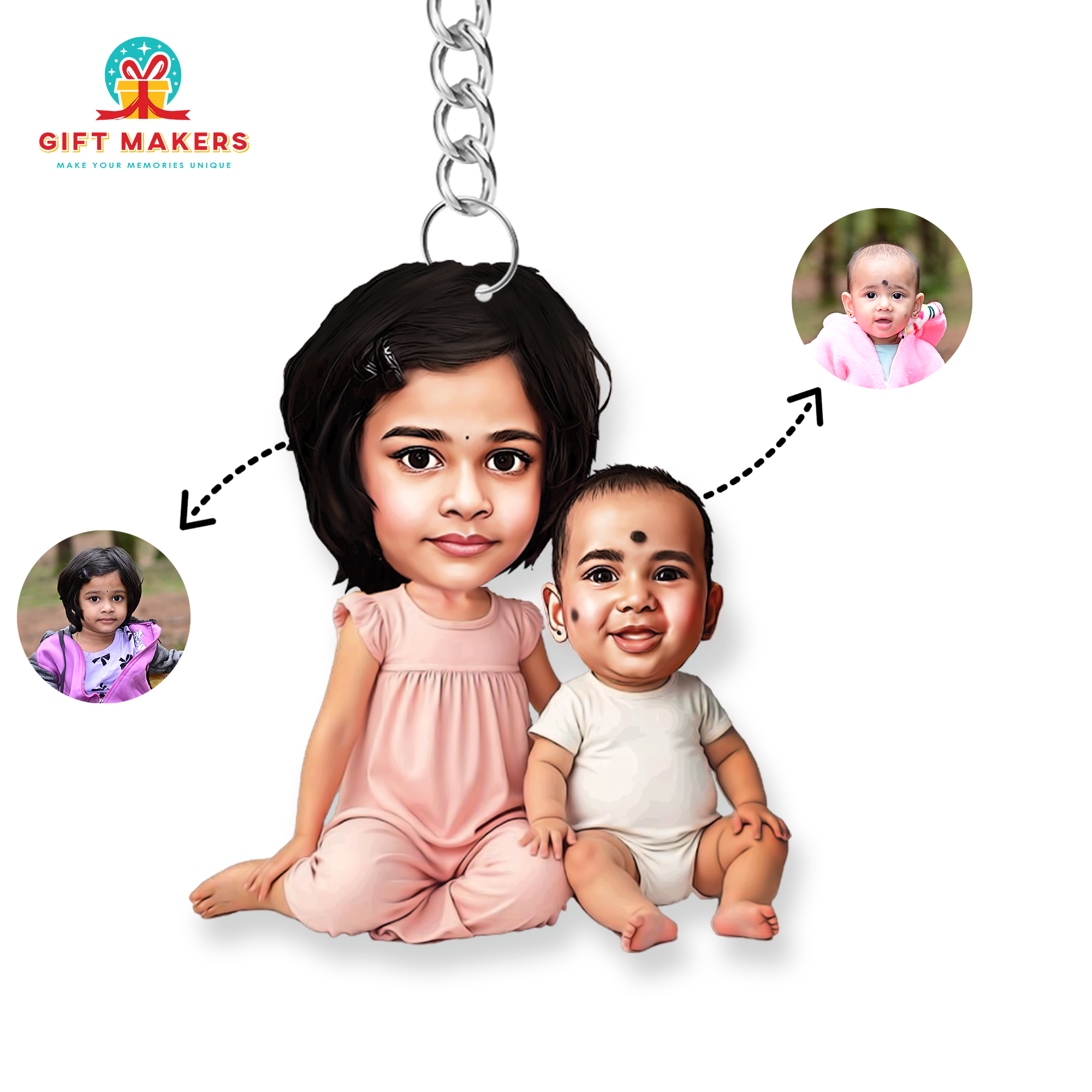 Caricature Keychains