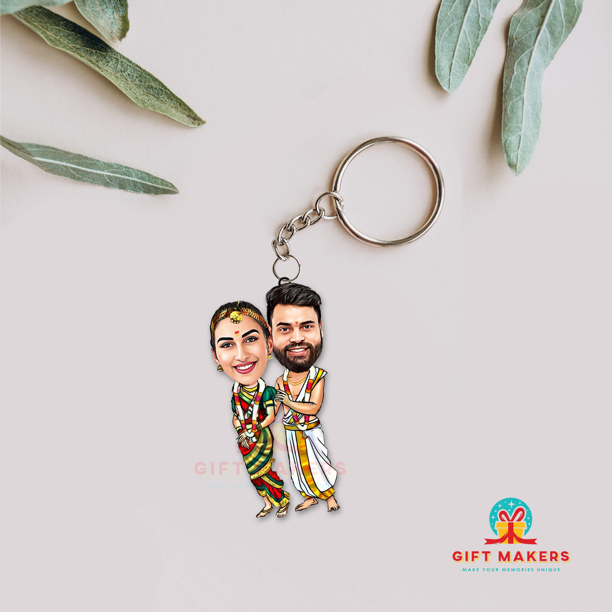 Modern Caricature Keychain, Wedding Caricature Gifts, Couple Caricature ,Memories Keychain Gifts