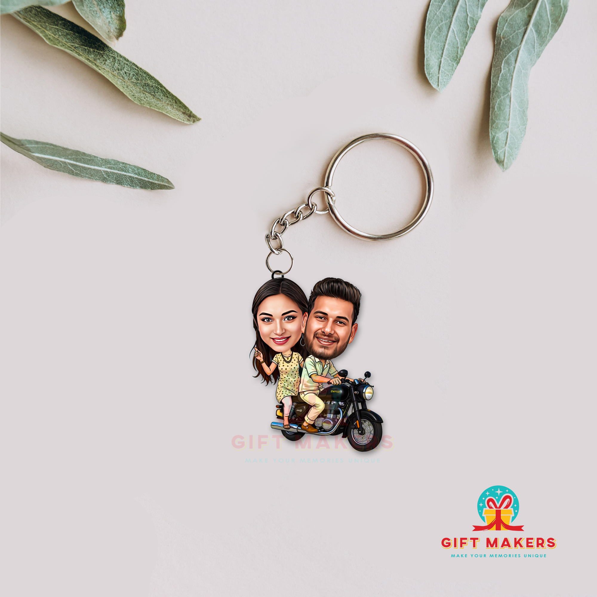 Custom Anniversary Keychain